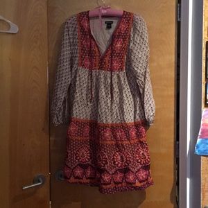 Boho inspired mid length dress